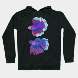 Blue Betta1 Hoodie